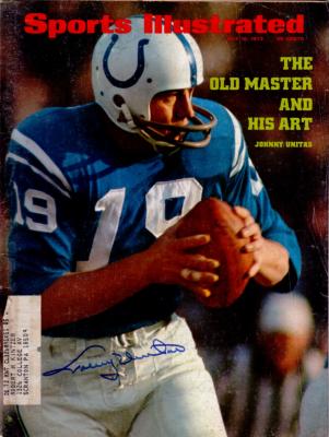 Johnny Unitas autographed Baltimore Colts 1972 Sports Illustrated