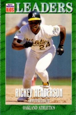 Rickey Henderson 1997 Sports Illustrated for Kids card