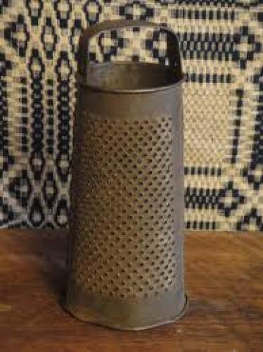 Antique Old Large Round Grater
