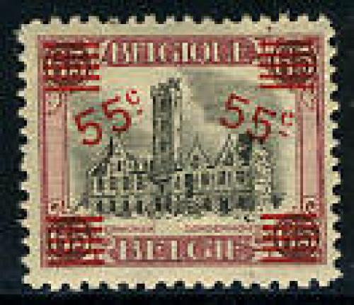 Overprint 1v, Dendermonde; Year: 1921