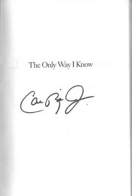 Cal Ripken autographed The Only Way I Know hardcover book