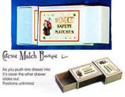 CIRCUS MATCH BOXES, close up magic, illusion, magic trick