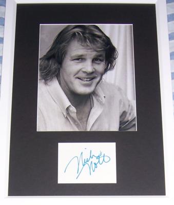 Nick Nolte autograph matted & framed with 8x10 photo