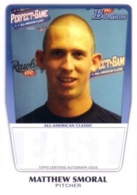 Matthew Smoral 2011 Perfect Game Topps Bowman Rookie Card (AFLAC)