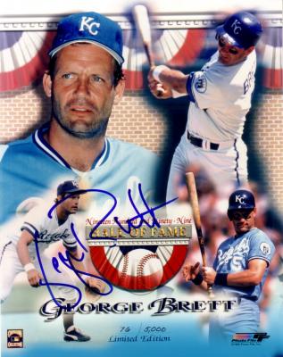 George Brett autographed Kansas City Royals 1999 Hall of Fame 8x10 photo