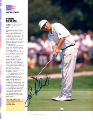 Loren Roberts autographed full page golf magazine photo