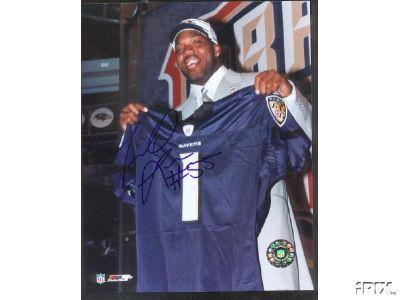 Terrell Suggs autographed Baltimore Ravens 8x10 NFL Draft photo