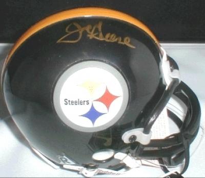Joe Greene autographed Pittsburgh Steelers mini helmet