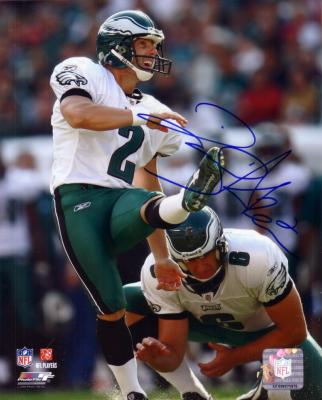David Akers autographed 8x10 Philadelphia Eagles photo