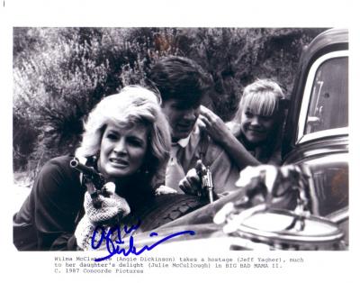 Angie Dickinson autographed 8x10 Big Bad Mama 2 publicity photo
