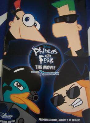 Phineas and Ferb movie 2011 Comic-Con promo poster MINT