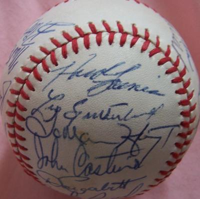 1980 Chicago White Sox (Harold Baines LaMarr Hoyt) & Mark Fidrych autographed baseball