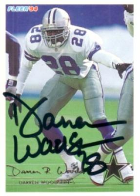 Darren Woodson autographed Dallas Cowboys 1994 Fleer card