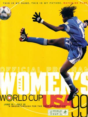 1999 FIFA Women's World Cup WWC soccer program