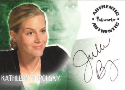 Julie Benz Roswell certified autograph card