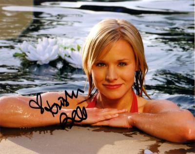 Kristen Bell autographed sexy 8x10 photo