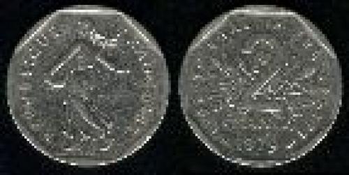 2 francs; Year: 1979-1998; (km 942.1)