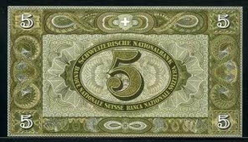 Banknotes; Switzerland 1951; 5Franken