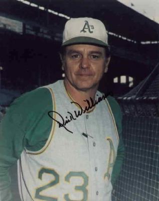 Dick Williams autographed Oakland A's 8x10 photo