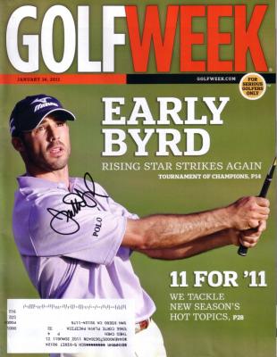 Jonathan Byrd autographed 2011 Golfweek magazine
