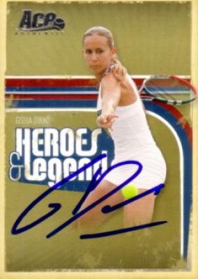 Gisela Dulko autographed 2006 Ace Authentic tennis card