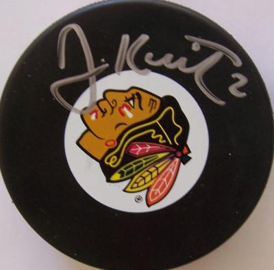 Duncan Keith autographed Chicago Blackhawks puck