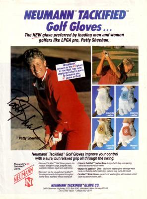 Patty Sheehan (LPGA) autographed full page golf magazine ad