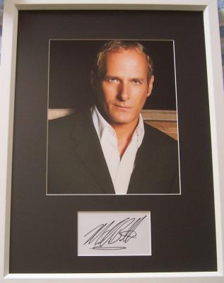 Michael Bolton autograph matted & framed with 8x10 photo