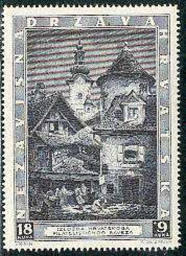 Zagreb philatelic exposition 1v; Year: 1943