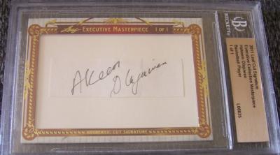 Akeem (Hakeem) Olajuwon certified autograph 2011 Leaf Executive Masterpiece Cut Signature card #1/1