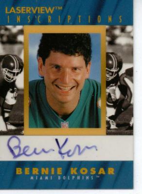 Bernie Kosar certified autograph 1996 Pinnacle Inscriptions card