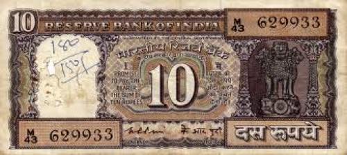 Banknotes; 10 Indian Rupee: Mahatma Ghandi