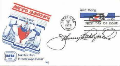 Johnny Rutherford autographed Auto Racing First Day Cover