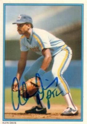 Alvin Davis autographed Seattle Mariners 1985 Topps All-Star card