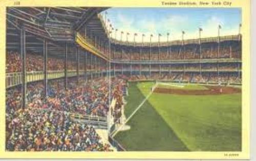 Postcards; Yankee Stadium, New York, USA postcard of 1947