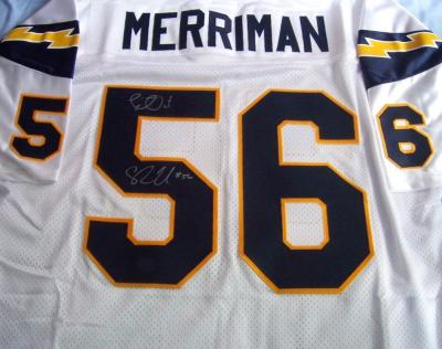 Shawne Merriman autographed San Diego Chargers authentic jersey inscribed Lights Out