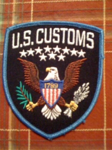 Old U.S. Customs police patch