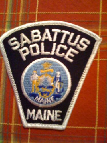 Old Sabattus Maine Police patch