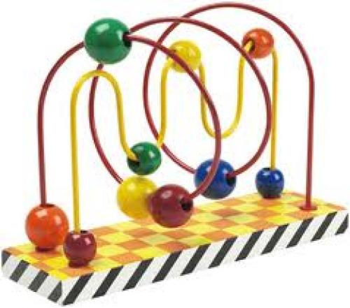 Waves Spiral Patterned Bead Maze Toy Roller coaster