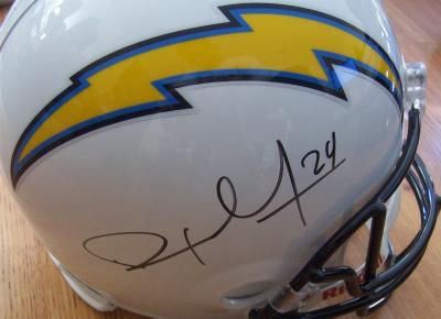 Ryan Mathews autographed San Diego Chargers full size helmet