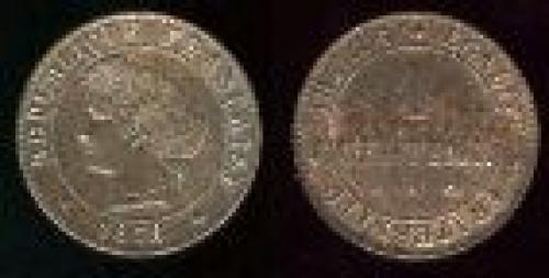 1 centime; Year: 1872-1897; (km 826)