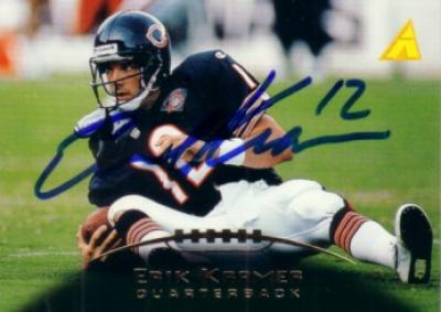 Erik Kramer autographed Chicago Bears 1995 Pinnacle card