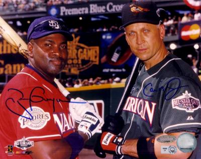 Tony Gwynn & Cal Ripken autographed 2001 MLB All-Star Game 8x10 photo