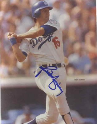 Rick Monday autographed Los Angeles Dodgers 8x10 photo