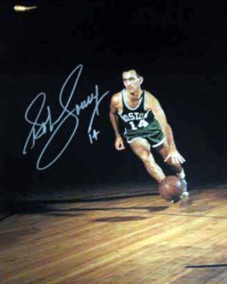Bob Cousy autographed Boston Celtics 16x20 poster size photo