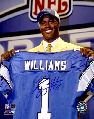 Roy Williams autographed Detroit Lions 8x10 NFL Draft photo