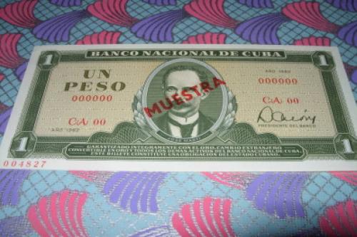 Cuba-1 Pesos-1962 Specimen/muestra-unc