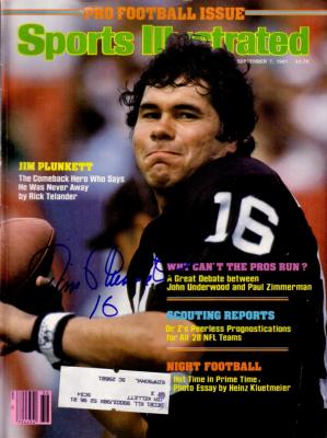 Jim Plunkett autographed Oakland Raiders 1981 Sports Illustrated