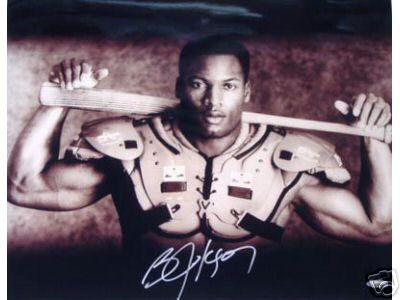 Bo Jackson autographed Bo Knows 16x20 poster size Nike baseball/football photo