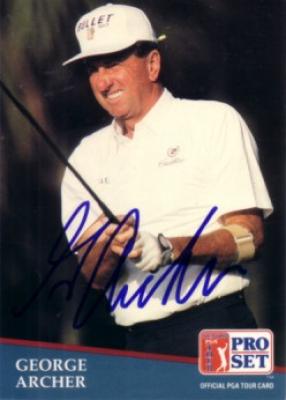 George Archer autographed 1991 Pro Set golf card